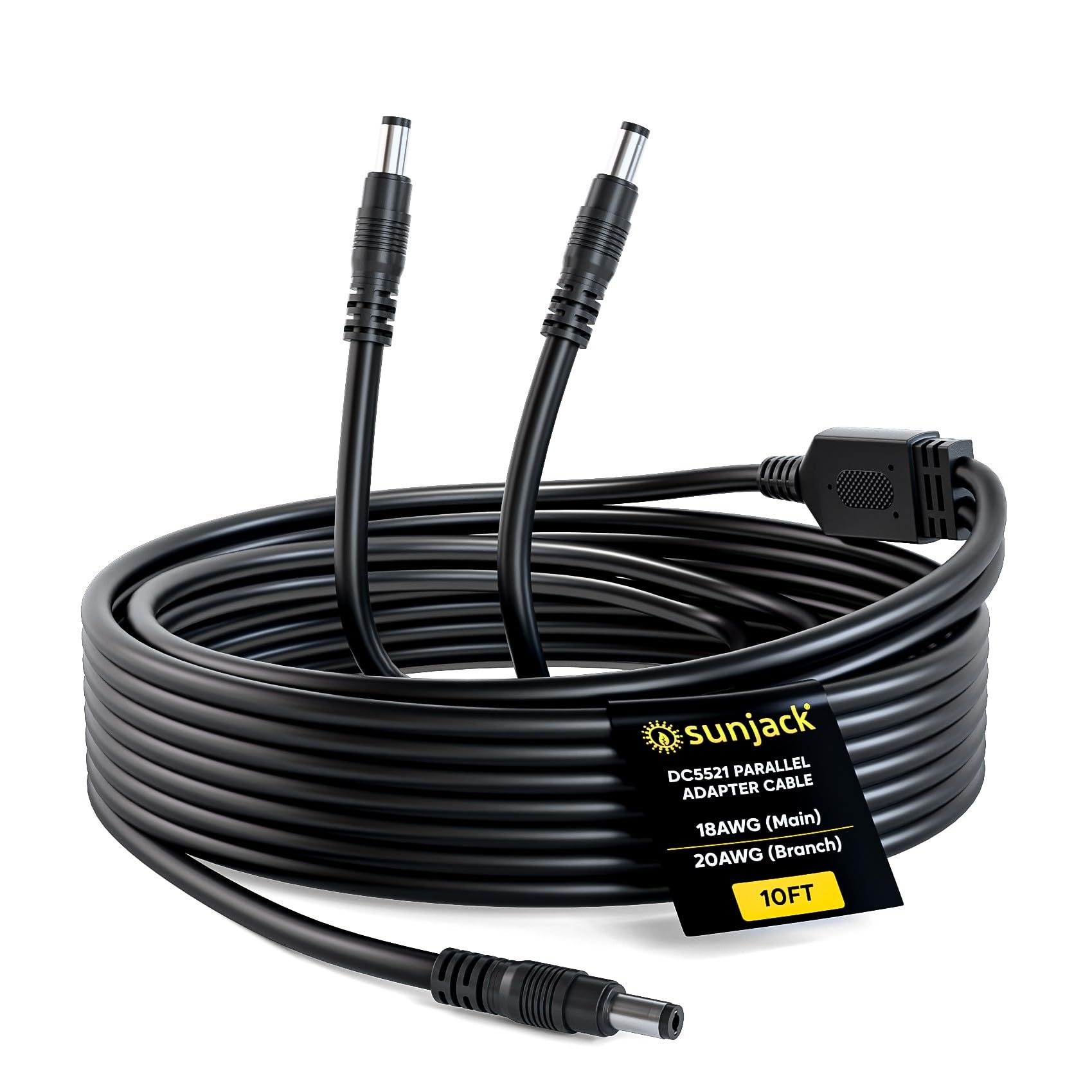 Amazon.com: SunJack Y Branch Splitter Cable 10ft, Parallel Adapter