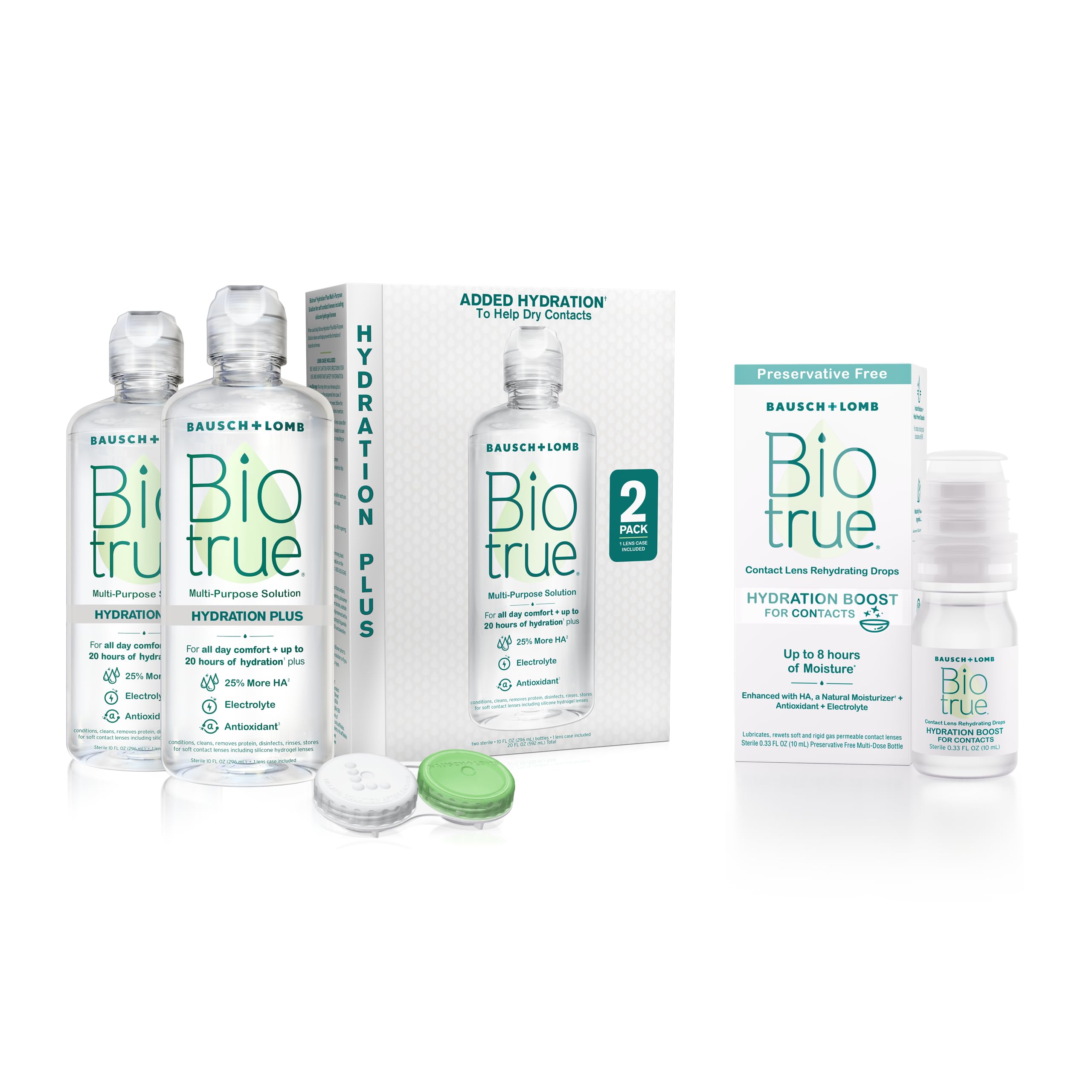 Biotrue Hydration Plus Contact Lens Solution Hydration Boost Rehydrating Contact Lens Drops