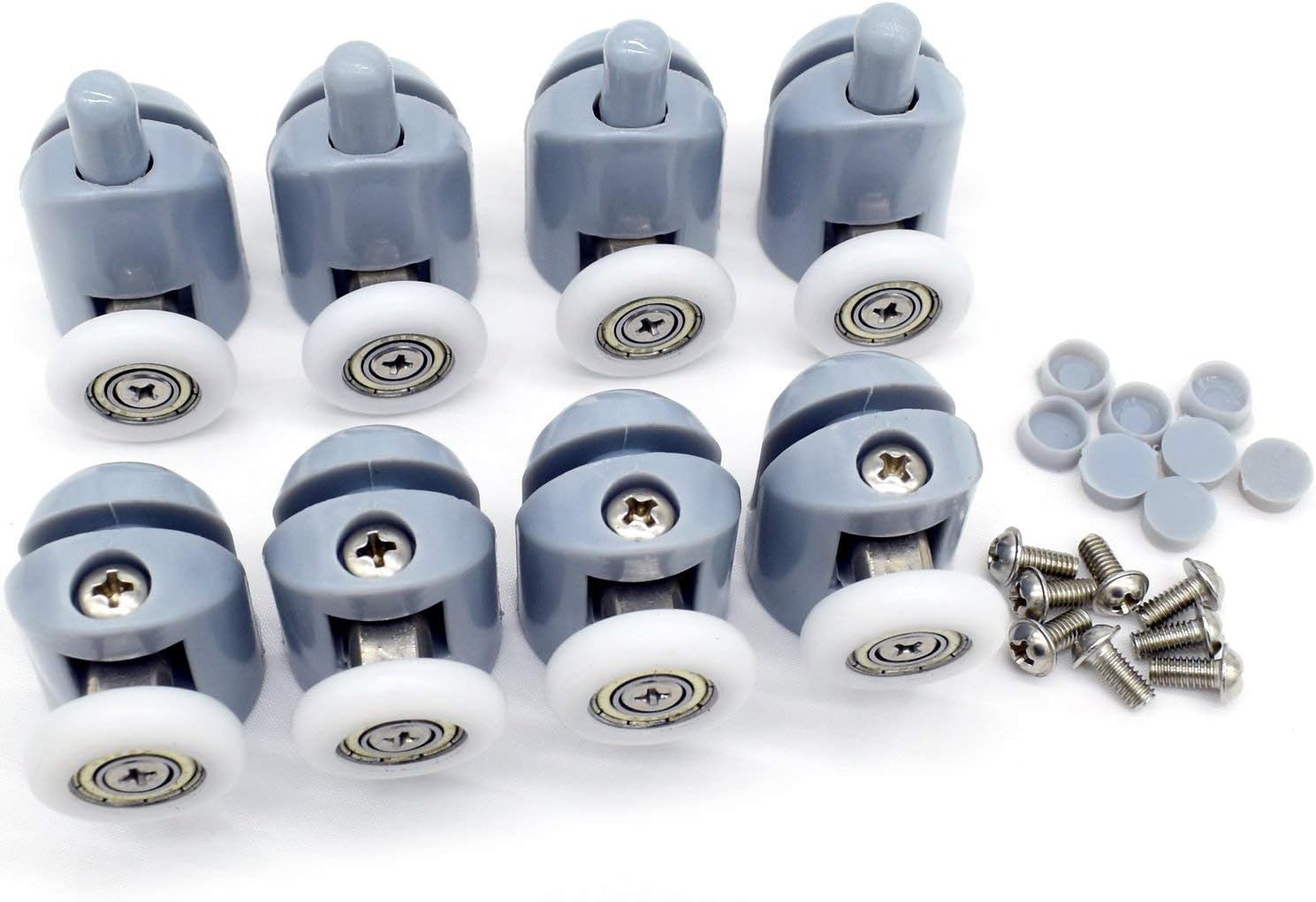 8 Pack Shower Door Rollers Wheels Runners Pulley Roller (25mm)
