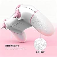 Vista 8 de AceGamer Paquete de 2 para controlador PS4, controlador inalámbrico para PS4/Pro/Slim/PC, con agarre antideslizante en ambos lados, conector