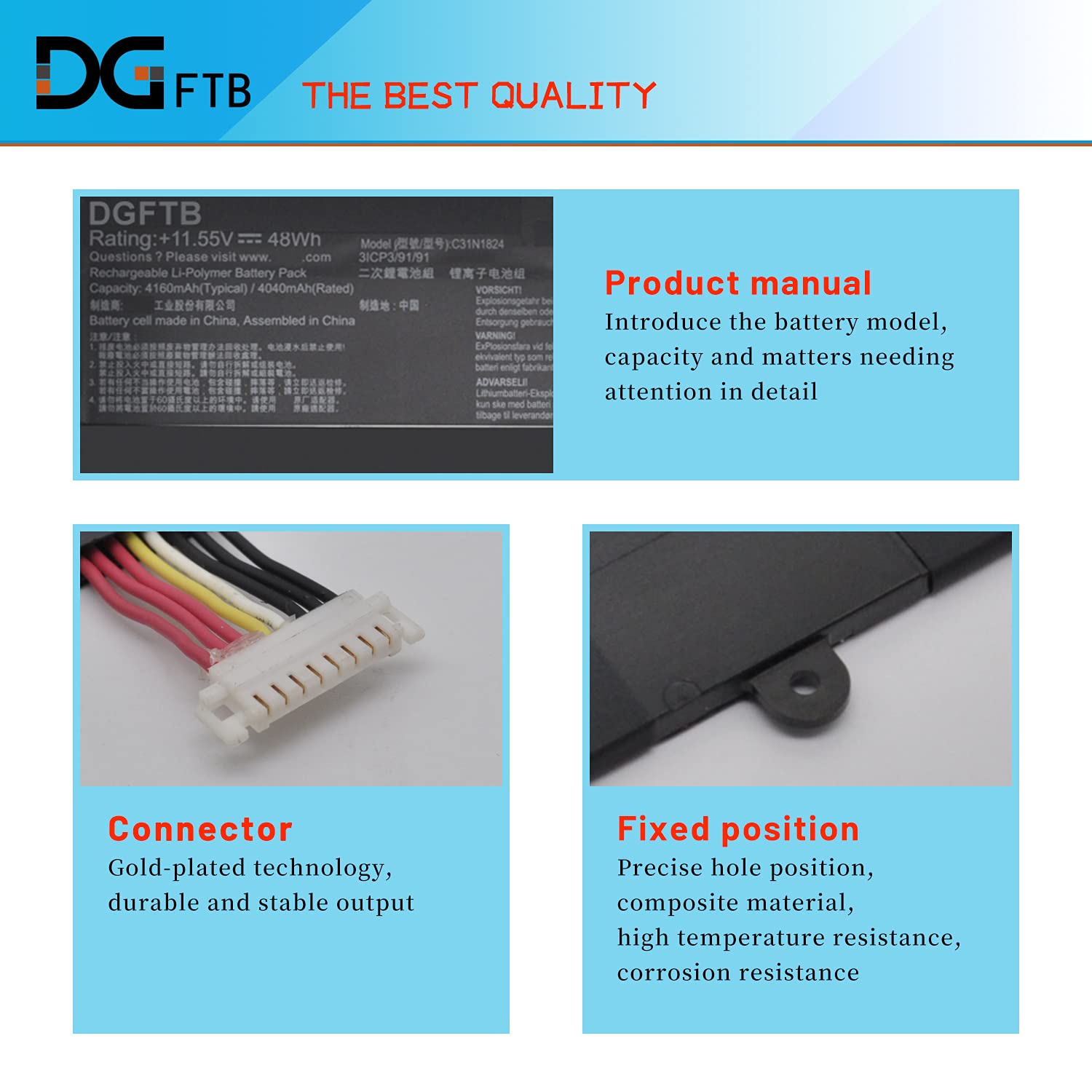 Amazon.com: DGFTB C31N1824 Laptop Battery for Asus