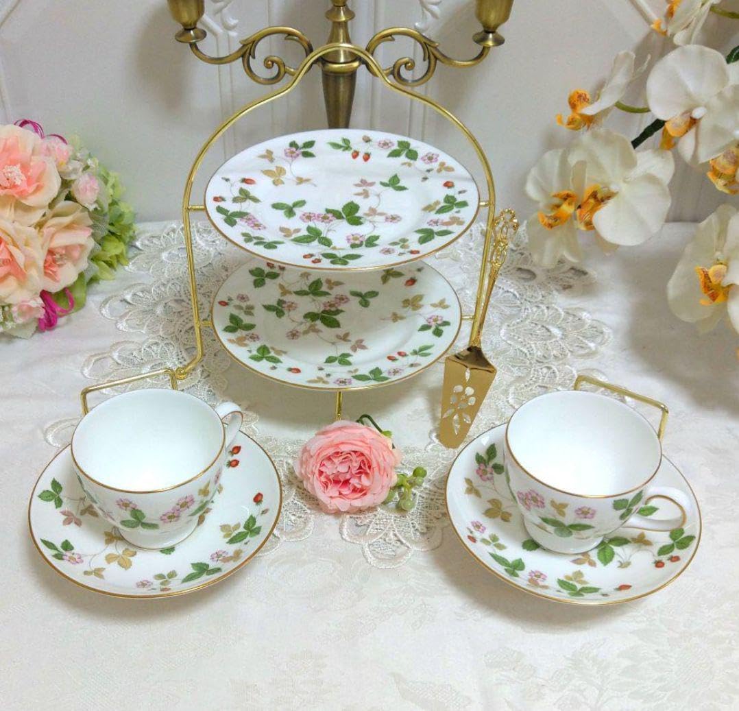 ウエッジウッド ワイルドストロベリーケーキプレート カップ&ソーサー