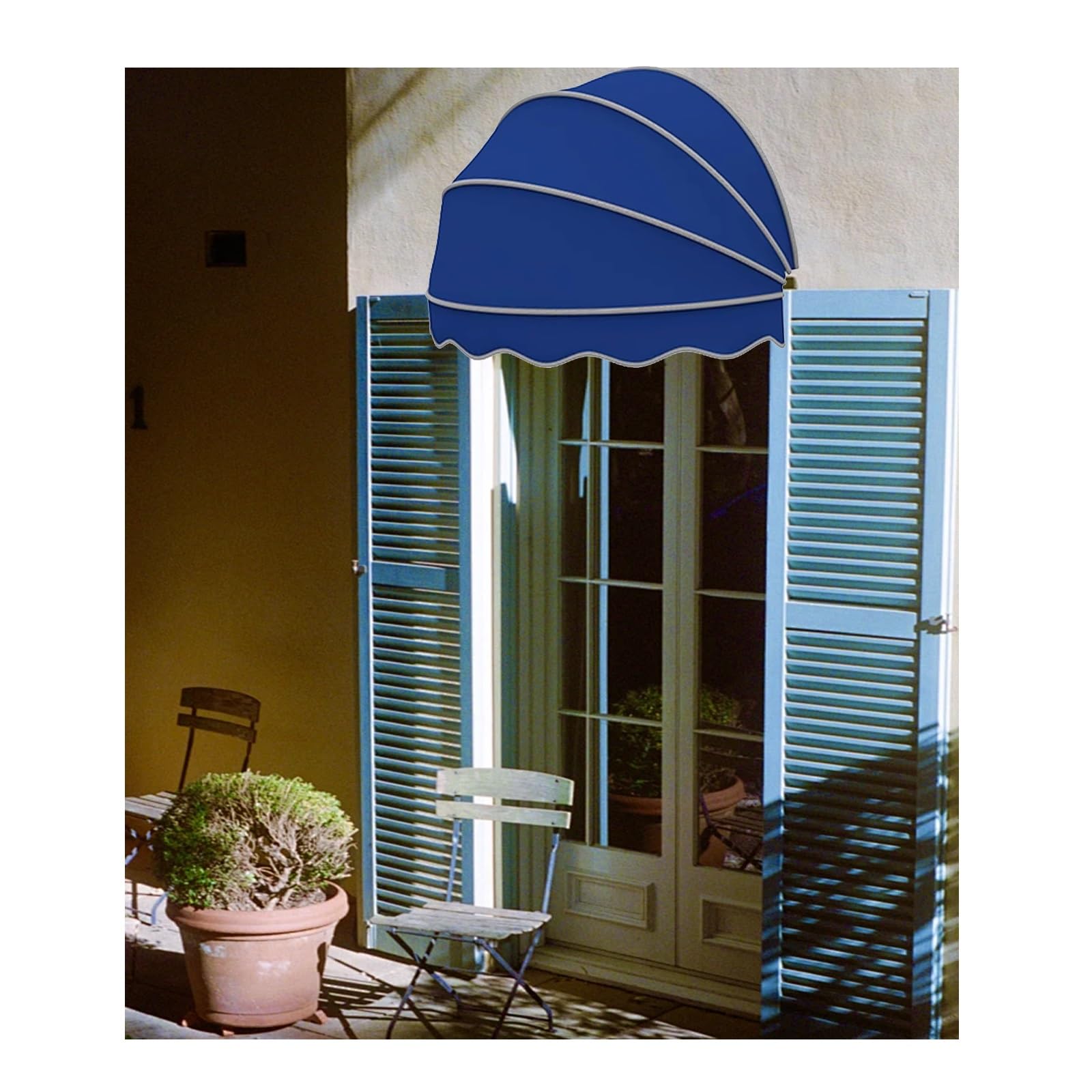 Auvent dôme pliable en toile imperméable pour porte et fenêtre