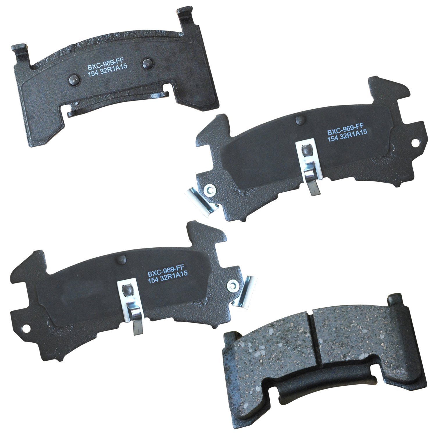 Bendix Premium SBC154 Brake Pads for Avanti II,Century,LeSabre,Regal,Riviera,Commercial Chassis,DeVille,Eldorado,Fleetwood,Seville,Blazer,Camaro,El Camino,LLV,Malibu,Monte Carlo,S10,Blazer