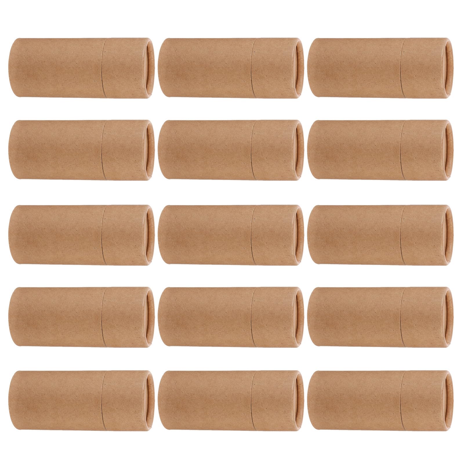 15pcs Essential Oil Bottle Packaging Box Set Kraft Paper round Tube Container for 30ml Bottles for Aromatherapy Storage