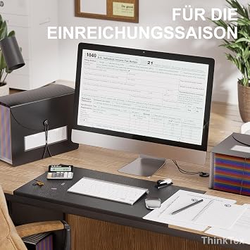 ThinkTex Document Folder A4 26 Compartments Expanding Folder Sorting Folder Colorful File Organizer Folder Desk Organizer / Briefcase Folder Document Bag Folder with Colorful Labels