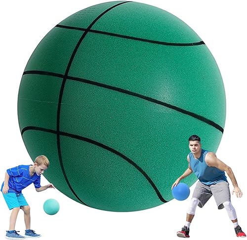 LELEBEAR Baloncesto silencioso, baloncesto silencioso para interiores, pelota de espuma de alta densidad sin revestimiento, suave, flexible, ligera
