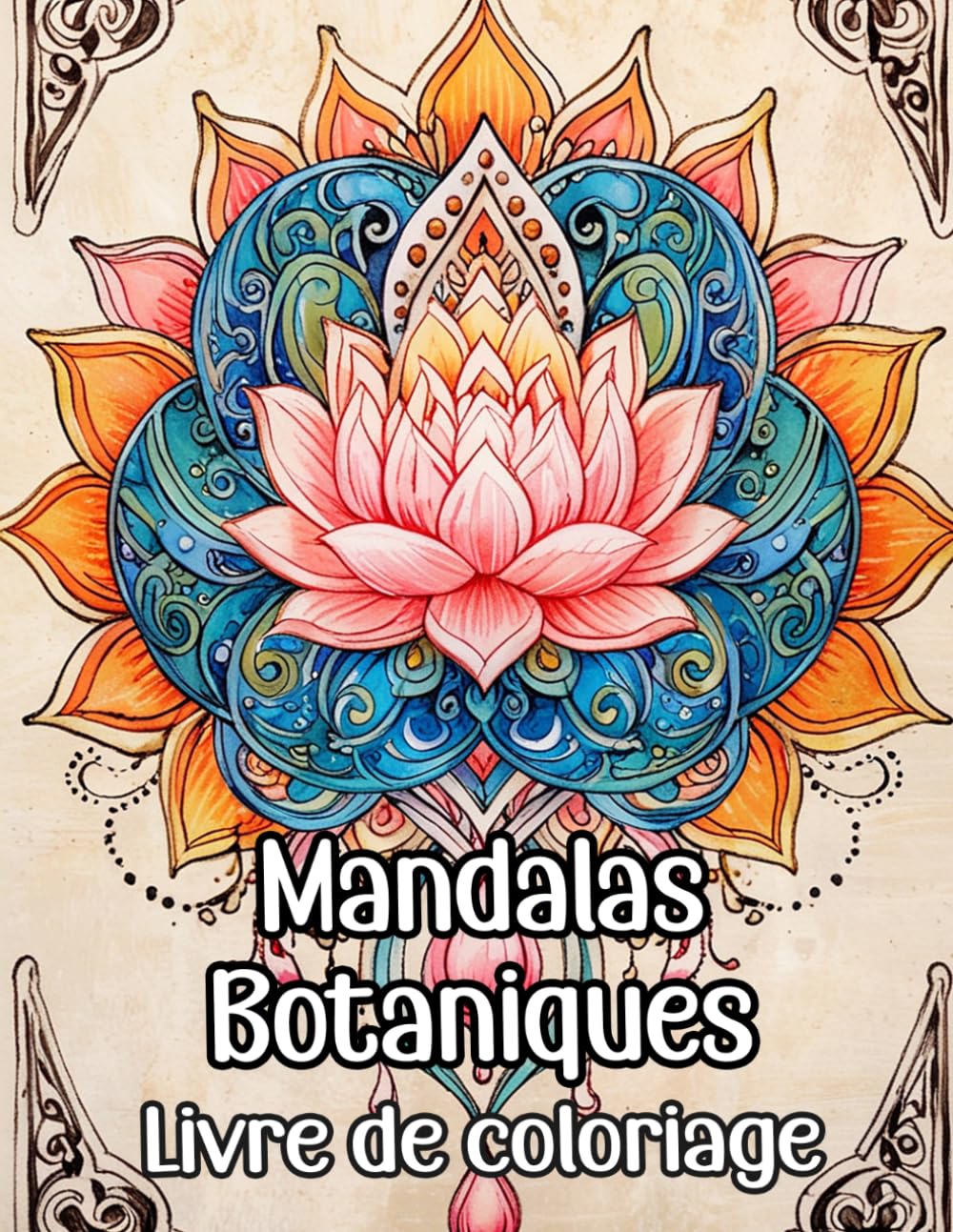 Mandalas Botaniques Livre De Coloriage: Pages A Colorier De Motifs Décoratifs Floraux Art Zen Pétales Feuilles Motifs Géométriques Fleurs Lotus Nature ... Relaxation | Pour Enfant Adulte Ado Senior