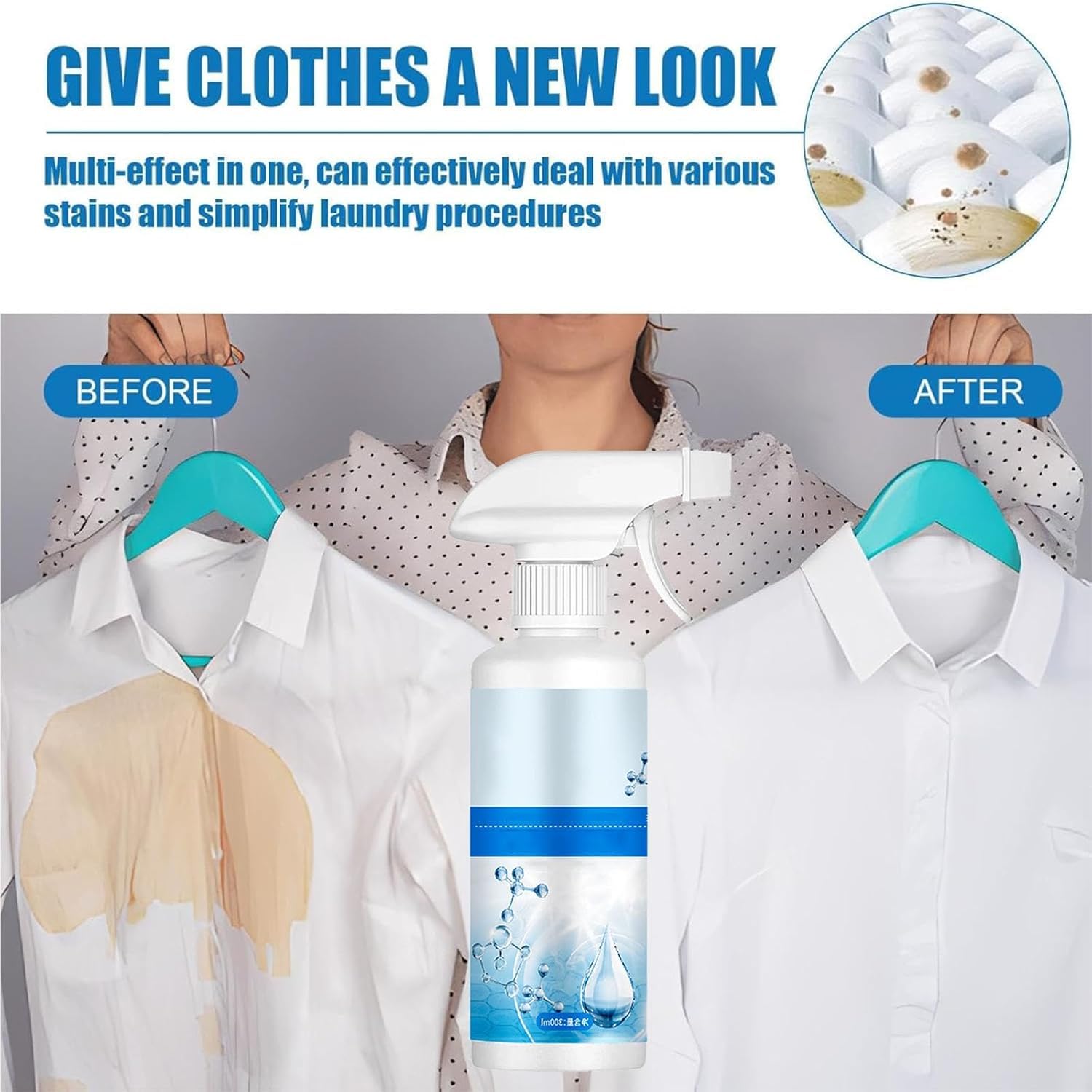 Sowhatahow Quitamanchas, emulsionante no iónico para eliminar manchas de lavandería, removedor de manchas para ropa Sowhathow, potente removedor de manchas en aerosol para limpieza en seco (5