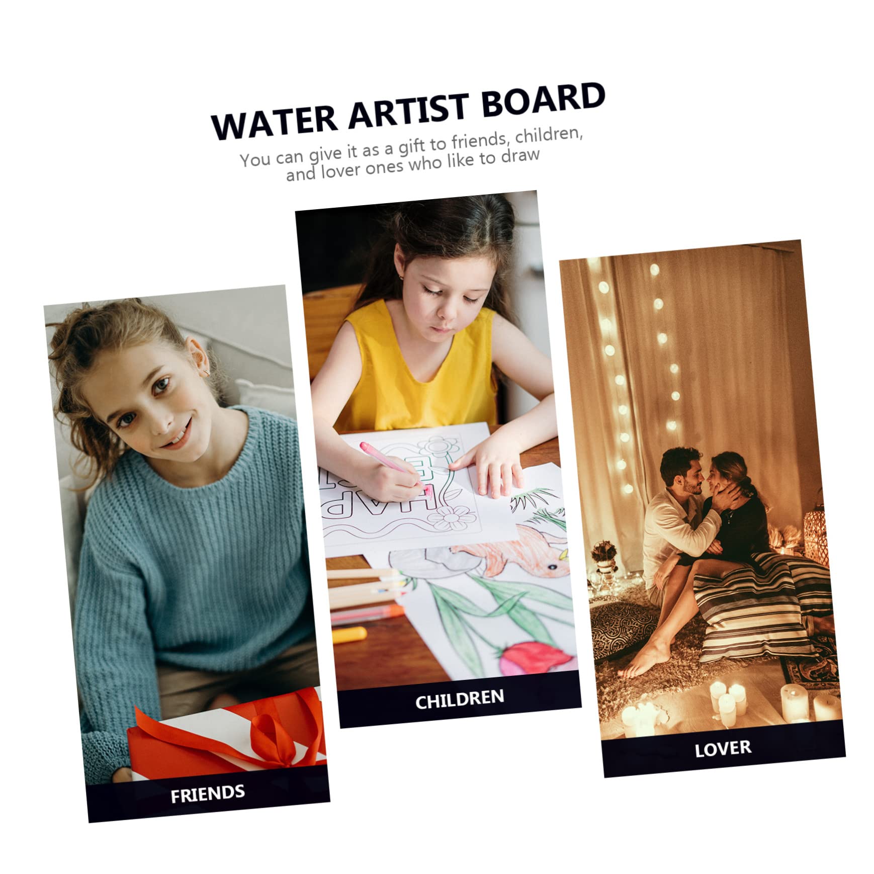 KOMBIUDA Zeichnung Praktisches Schreib-maltafel-kit Wiederverwendbare Künstlertafel Aus Weichem Kunststoff Geeignet Für Malliebhaber Und Junge Mädchen Zum Zeichnen Und Malen