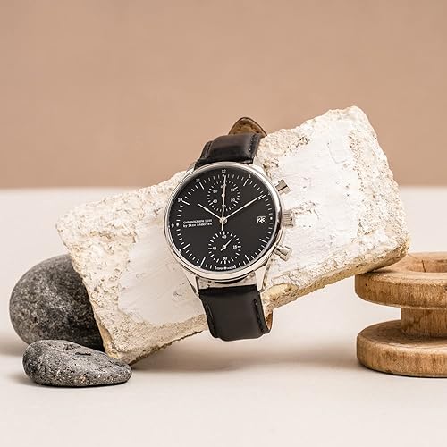 Miniatura 4 de 1844 Cronógrafo Reloj para hombre, acero inoxidable, analógico, resistente al agua