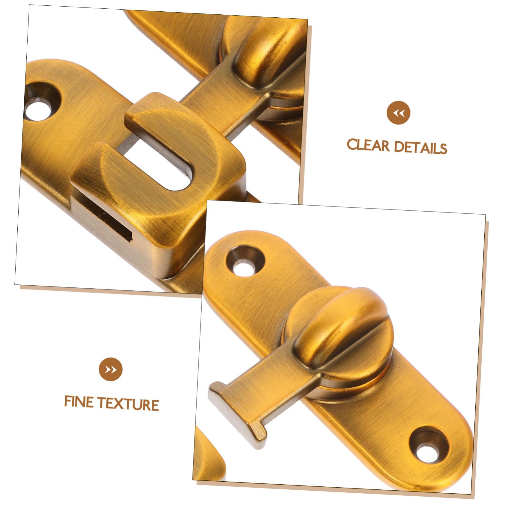 Artibetter 2sets Serratura Scorrevole Per Porta Chiusura Acciaio Inossidabile Per Porte Battente Facile Installazione e Design Moderno Sicurezza Per Ambienti Domestici e Commerciali