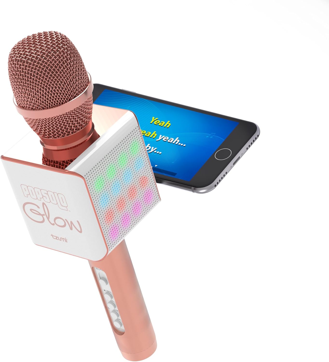 Tzumi PopSolo Rechargeable Bluetooth Karaoke Microphone and Voice