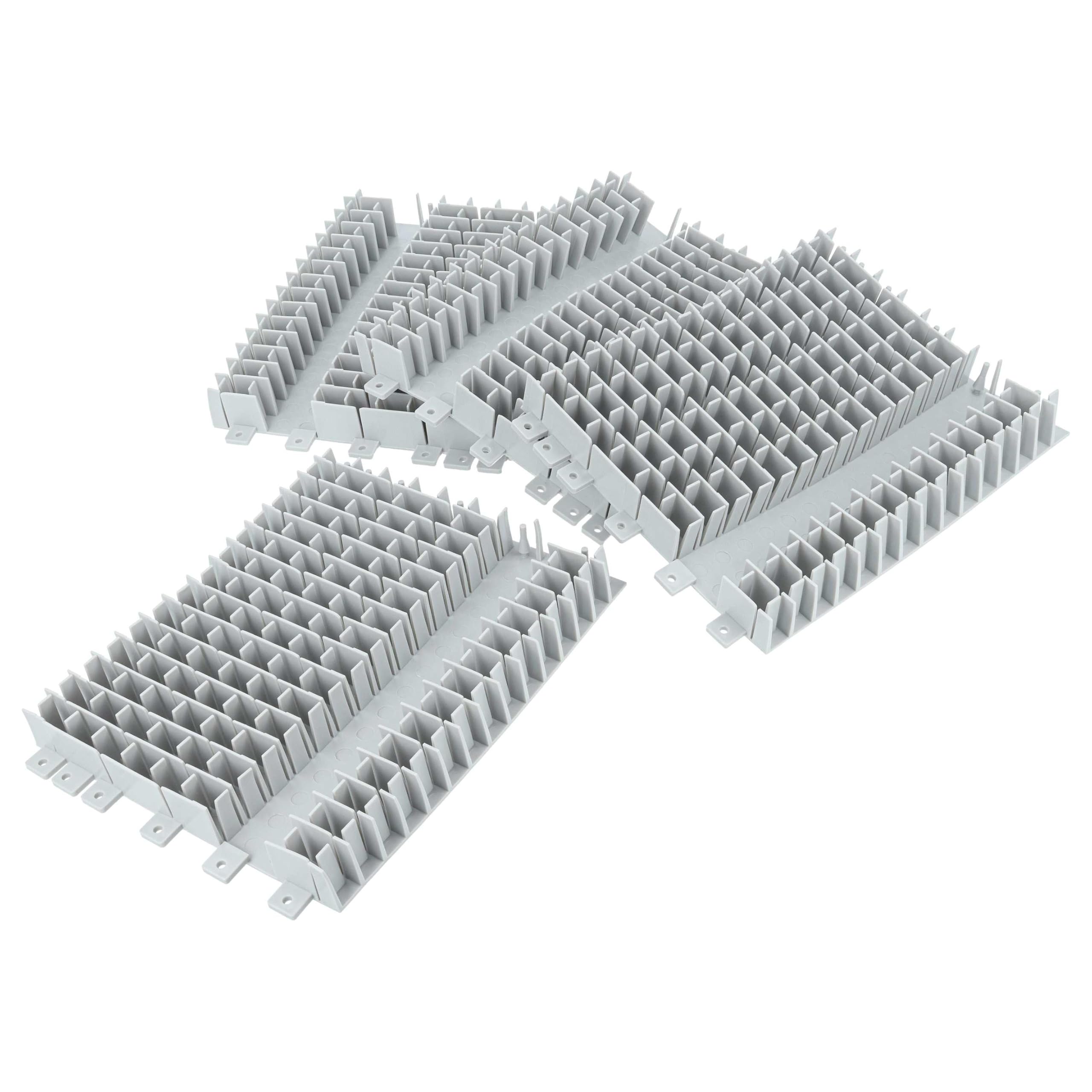 vhbw 4X Spazzola Compatibile con Dolphin SF 60 Robot aspiratore per Piscina | in PVC, 17,5 x 13 x 2 cm