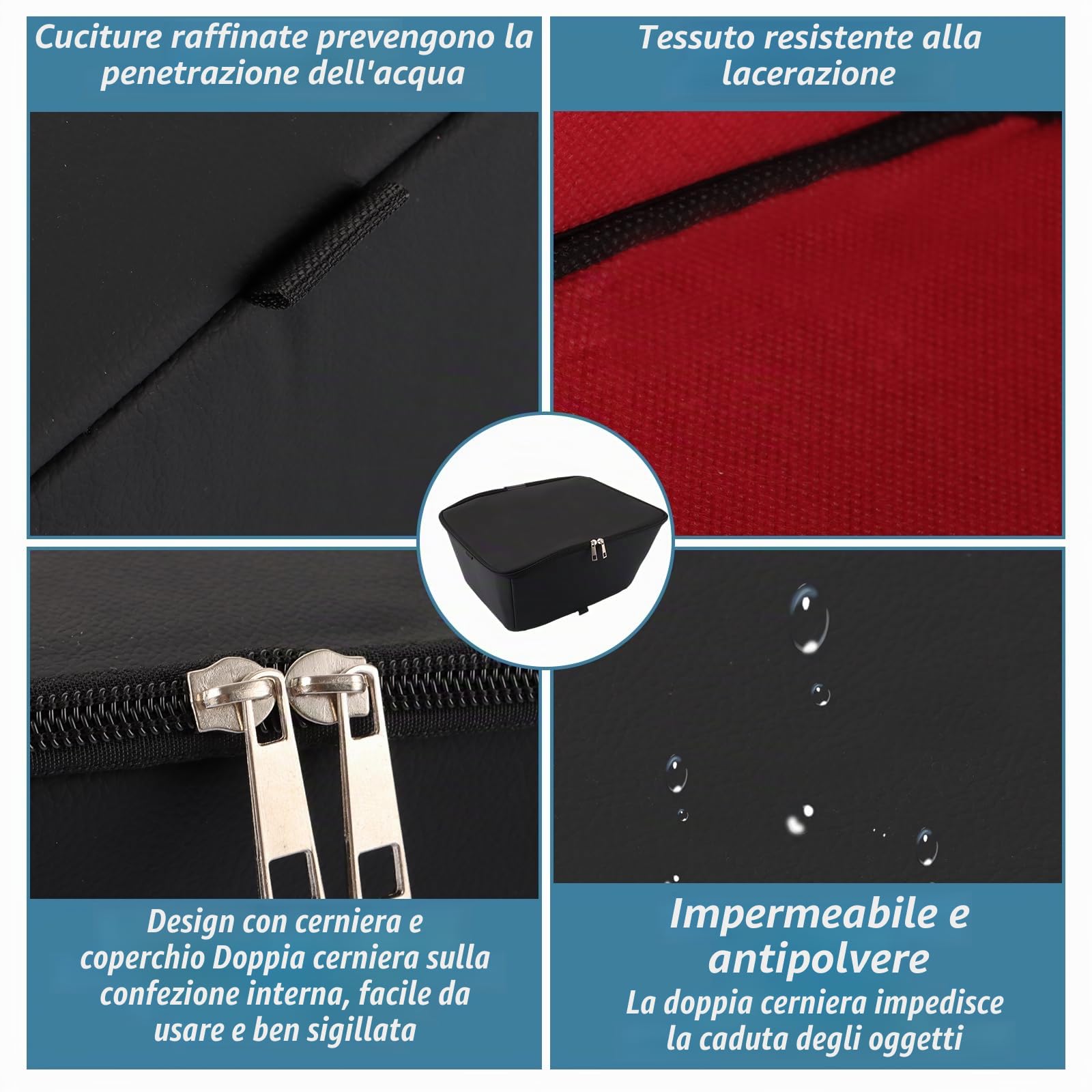 Cestino Bicicletta Posteriore 20L (40x30x20cm), Cestino Bici Grande in Metallo per Gepäckträger, Cestino Posteriore Bici con Grande Capacità 20kg, per Shopping e Trasporto