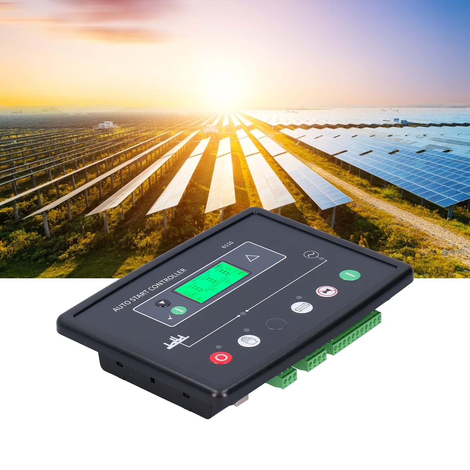 Kontroler elektroniczny PolyGen DSE6110, moduł sterujący automatycznego generatora z ekranem LCD, 8 V do 35 V DC dla silników zgodnych z magistralą CAN i sondą magnetyczną