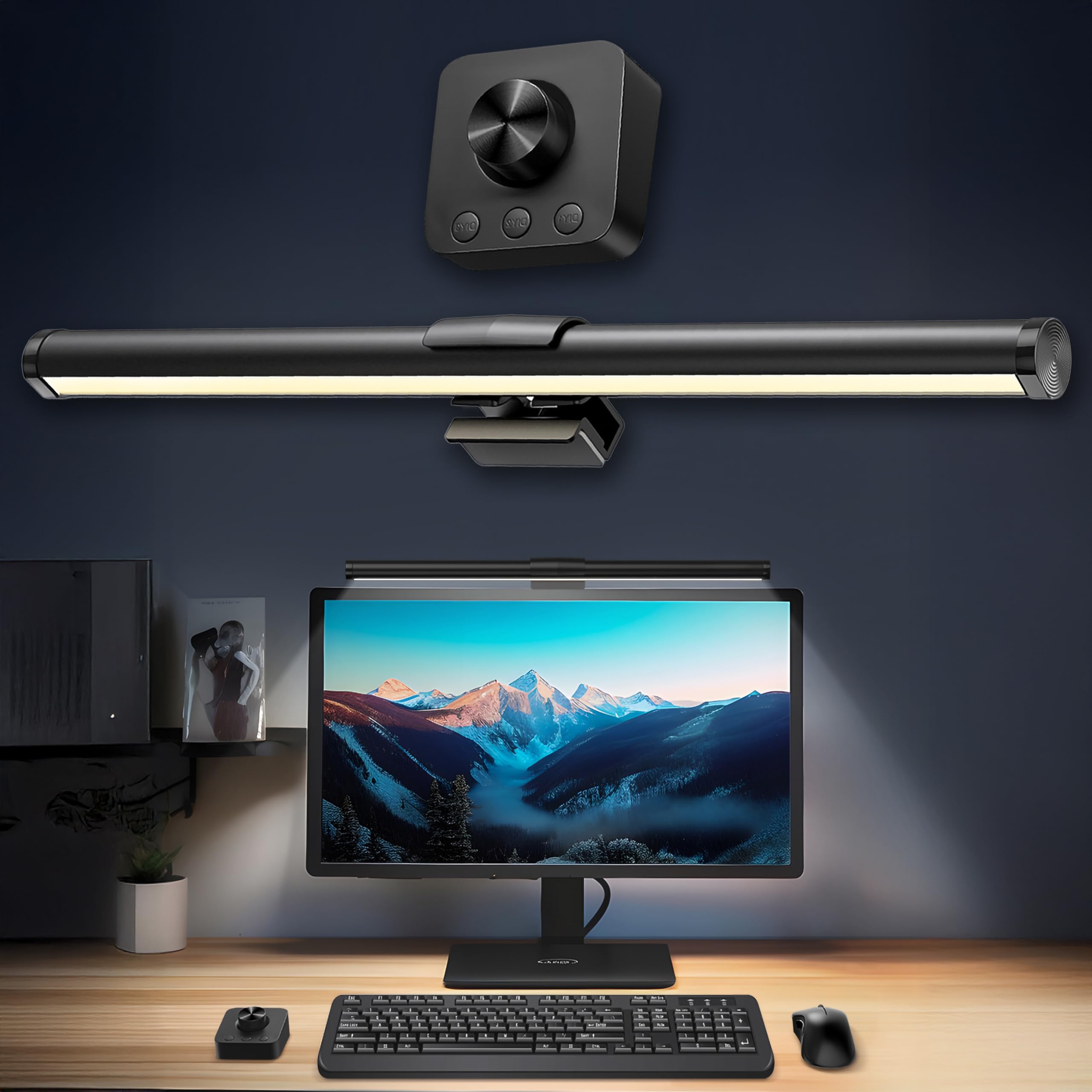 Monitör Lambası Kumandalı Light Pro Series USB Kademeli Parlaklık Renk Ayarlı Masa PC Ekran Işığı