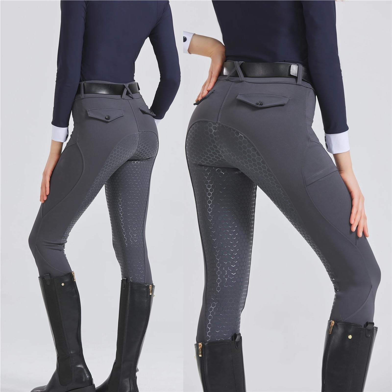 Reithose for Damen, professionelle Reitsporthose, aus Silikon, rutschfest, verschleißfest, hochelastisch Für Reitsport