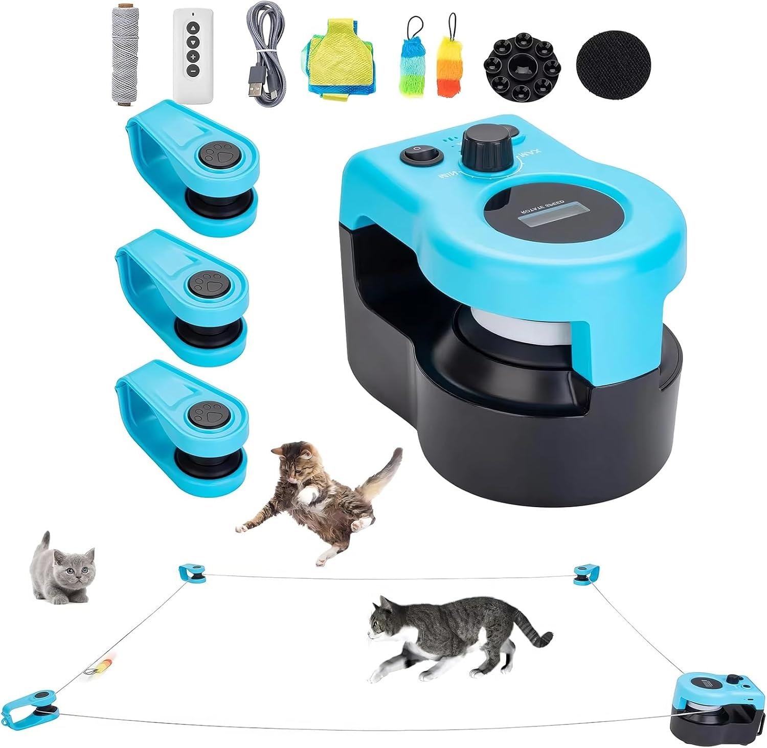 Opvonxeh Rechargeable Cat Toy, Touch Activated Kitten Toy, Realistic Opvonxeh Rechargeable Cat Toy, Touch Activated Kitten Toy, Realistic