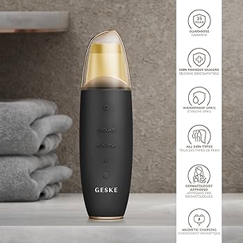 Ｅ⭐︎9 in 1 マイクロカレント スキンスクライバー ＆ ブラックヘッドリム Amazon.co.jp: GESKE MicroCurrent Skin Scrubber & Blackhead