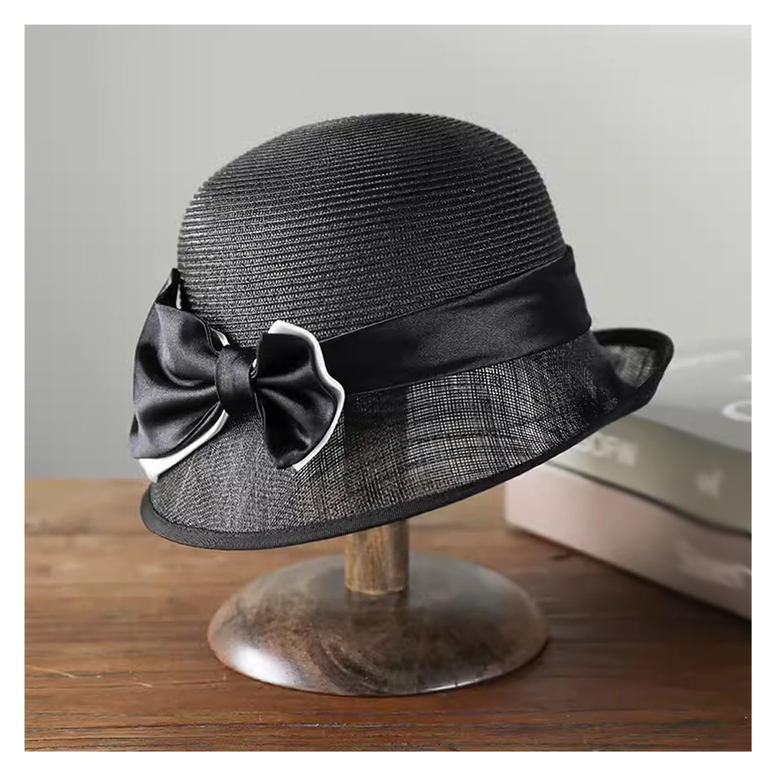 Chapeau de protection solaire pour femme en chanvre aéré