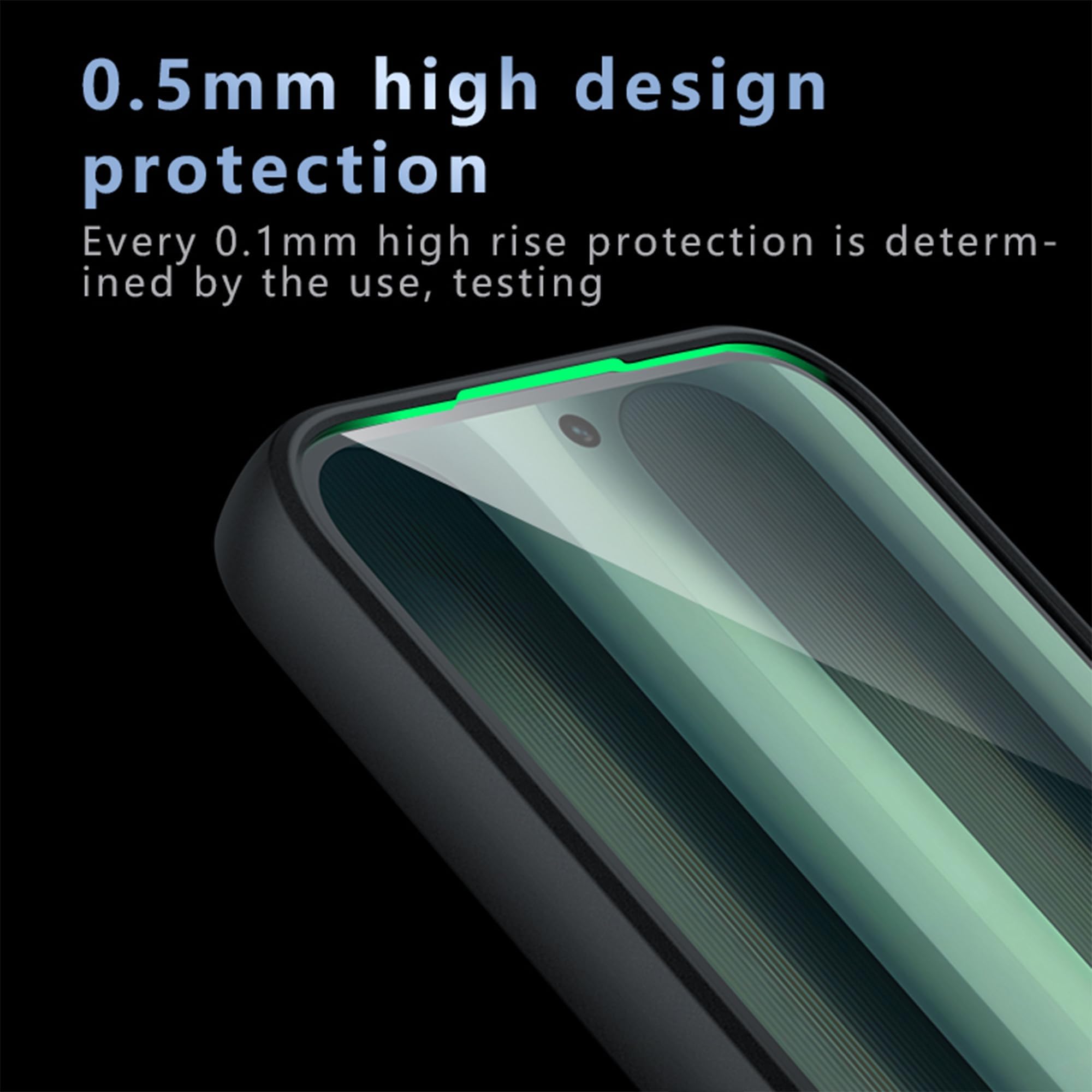 Dl3 Mobilak Case For Xiaomi Redmi Note 15 4G/5G/Poco M8, Crystal Clear Case [Not Yellowing] [Military Grade Drop Protection] Shockproof Protective Transparent Protective Slim Cover - Black