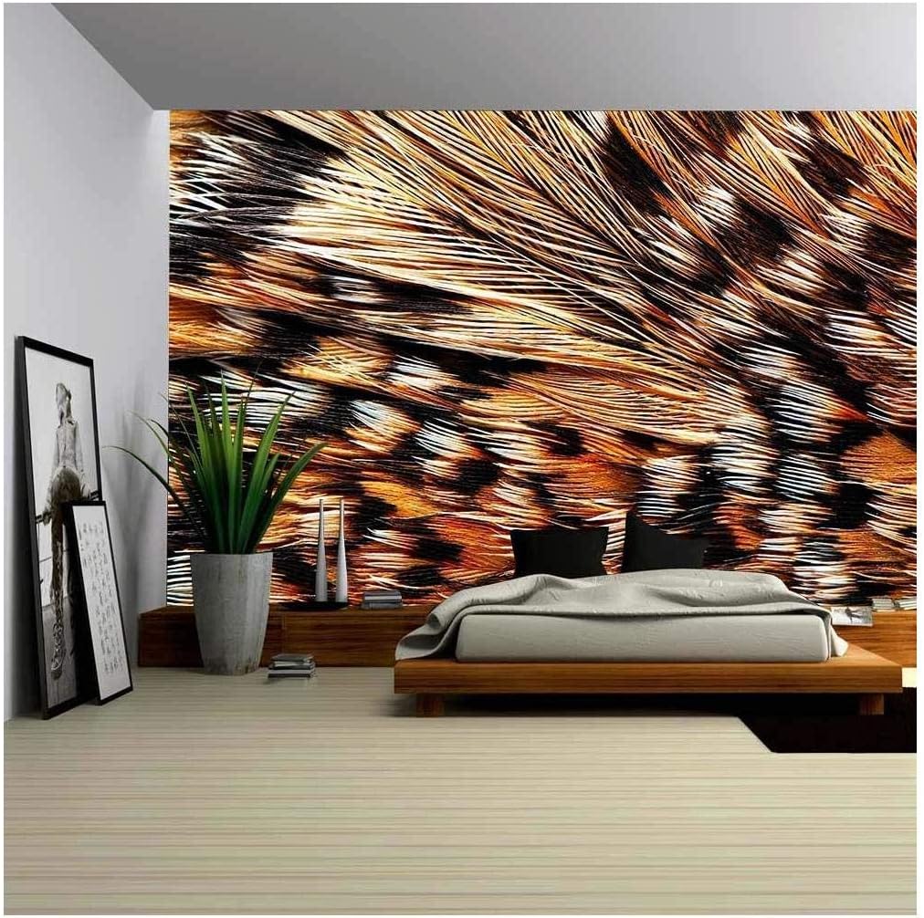 wall26 - Plumage Background of Capercaillie Closeup - Removable Wall Mural | Self-Adhesive Large Wallpaper - 100x144 inches