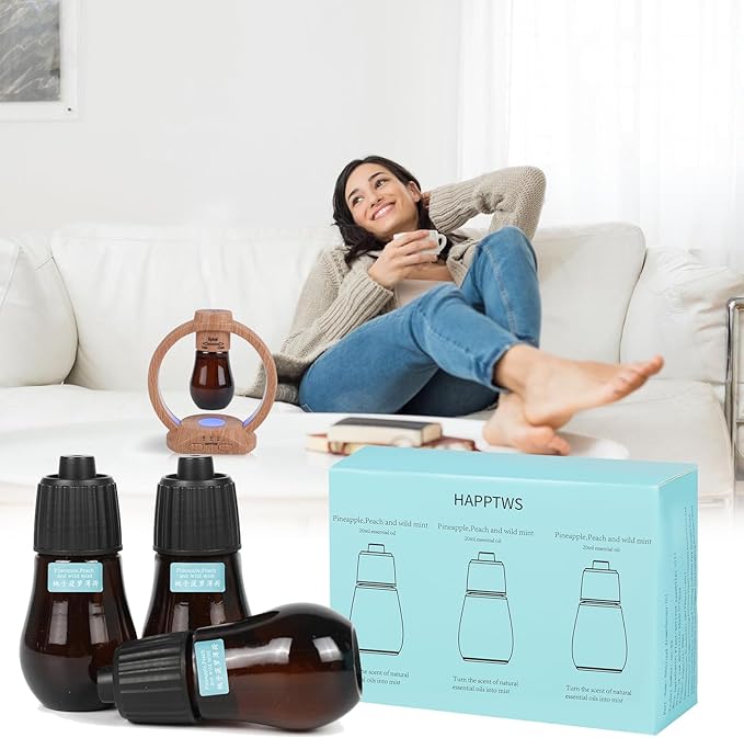 Difusor de Aceites Esenciales Aromaterapia Piña, Durazno, Menta Silvestre miniatura 2