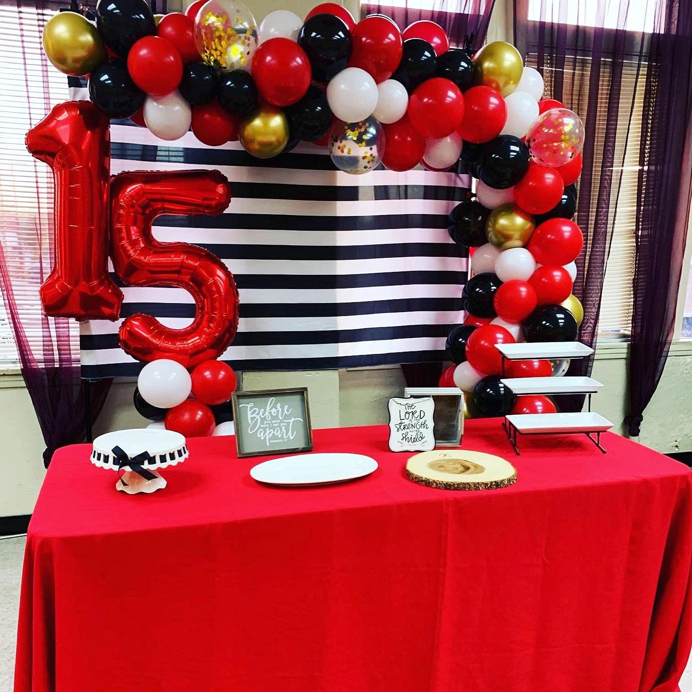 Red 0 balloon 40 Inch Giant Helium Foil Number 0 to 9 Red Balloon Birthday Wedding Party Digital Decorations (Number 0) — view 336