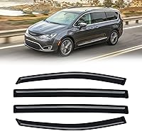 Vista 53 de Visera de ventana para Chevy Silverado 1500/GMC Sierra 1500/Avalanche/Suburban Crew Cab 2007-2013, protectores de lluvia, deflector de ventilación