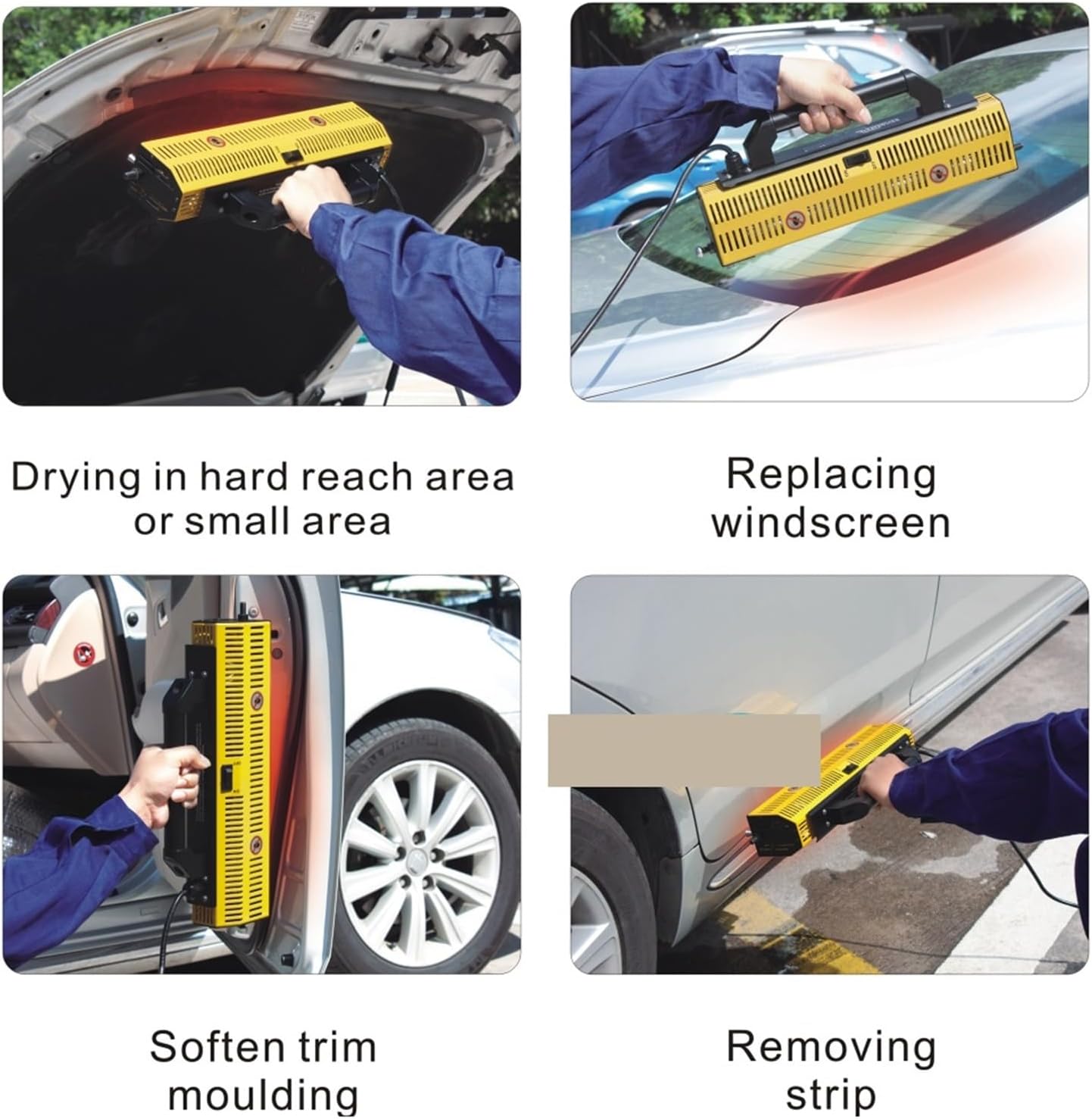 Infrared Paint Curing Lamp - 1000W Handheld Auto Repair Tools Paint Dryer for Efficient Paint Drying and Curing in Automotive Applications