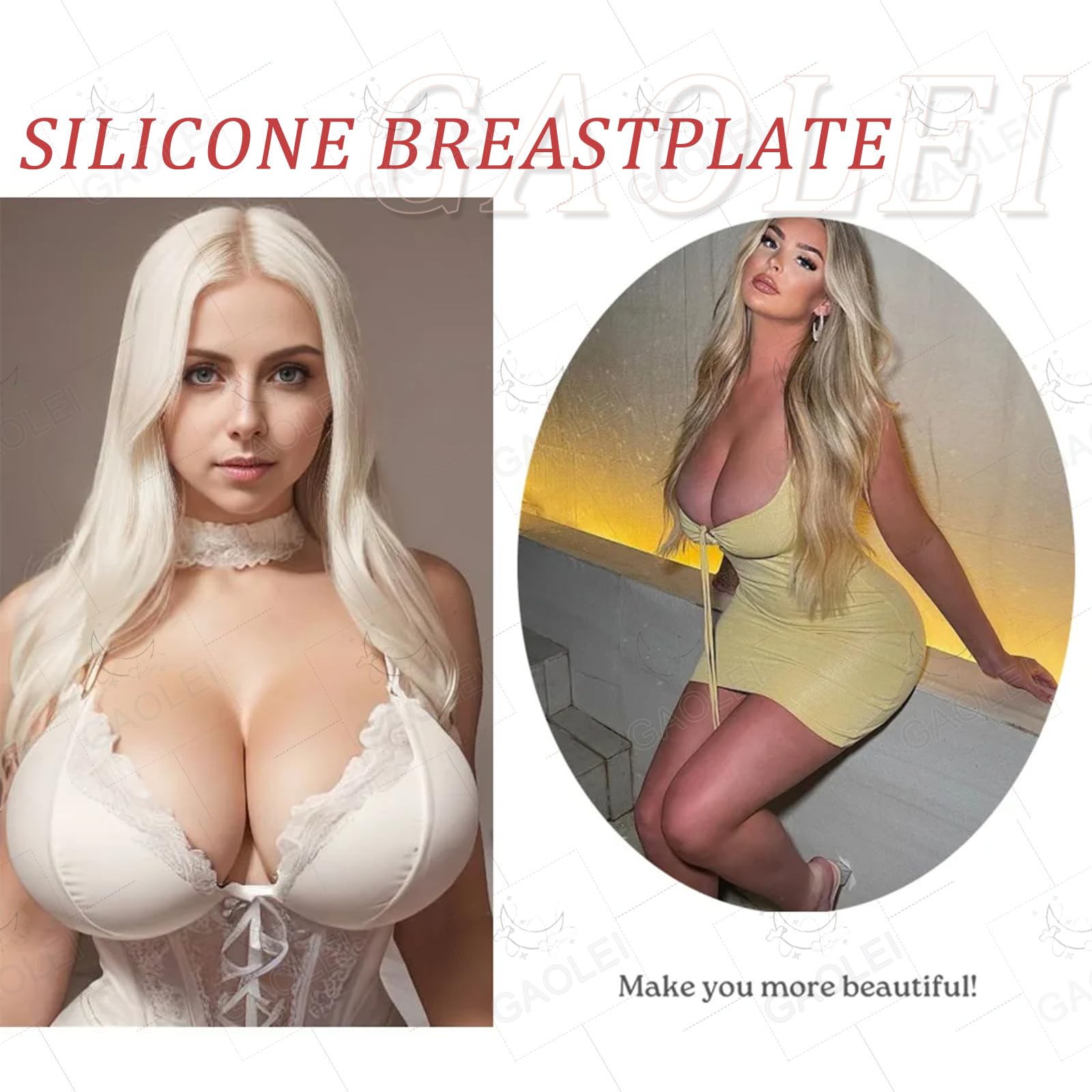 Adima Silikonowe fałszywe Niski dekolt Wycięcie z tyłu B-G Cup Breast Forms Enhancer dla crossdresserów Transgenderowa mastektomia