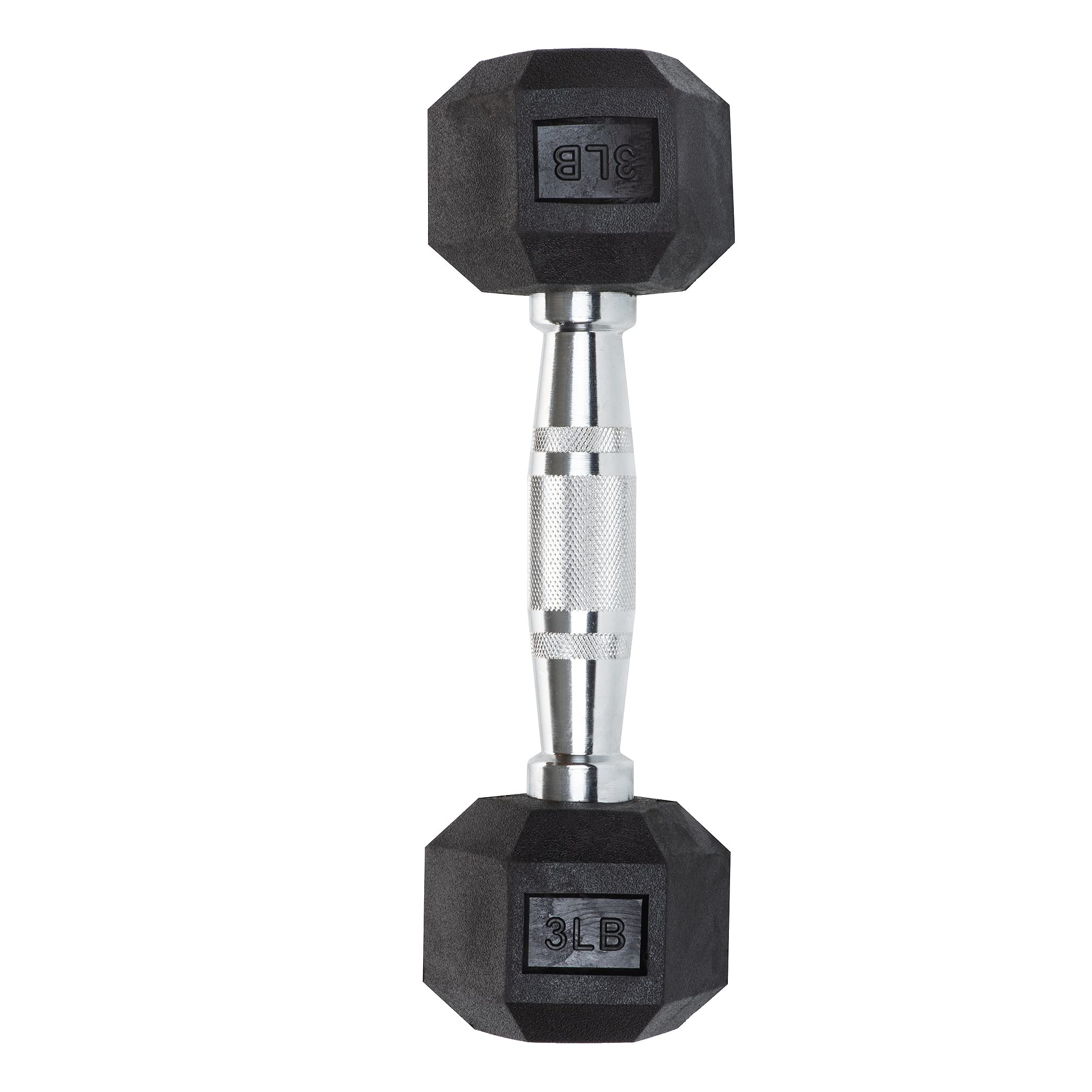 Buy Iron Crush Hex Dumbbells Heavy Duty PVC Coated Weights, Chrome