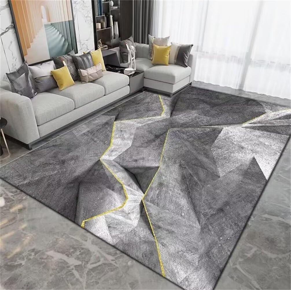 Tapis chambre enfant garçon gris 60x110cm ado