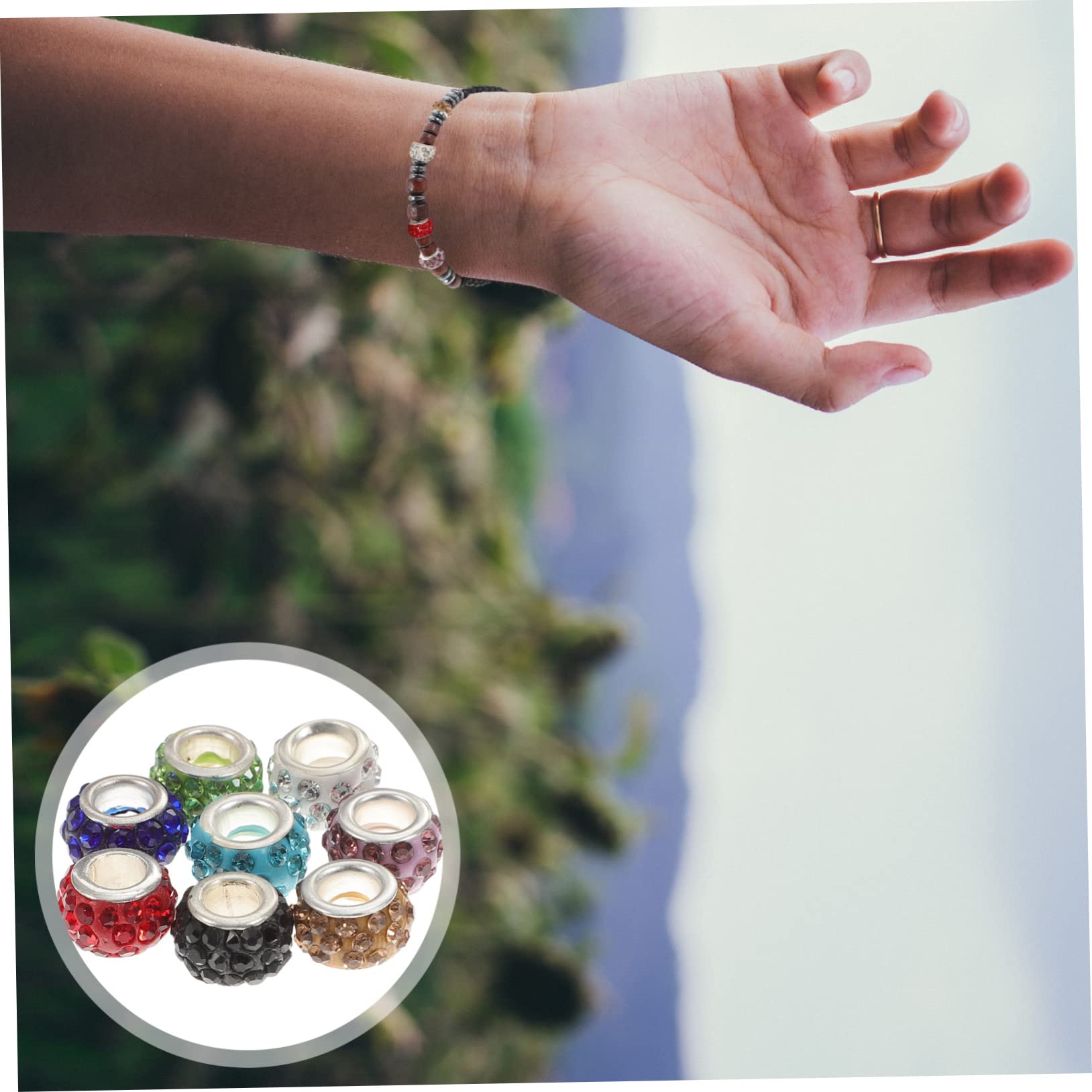 Gadpiparty Cuentas De Arcilla Polimérica Para Pulseras Diy Cuentas Espaciadoras Con Colores Surtidos Negro Amarillo Azul Verde Rojo Para Hacer Collares Y Bisutería 80 Piezas*4