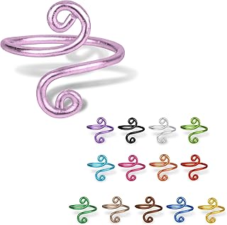 Crochet Ring For Finger, Lefties & Righties Yarn Tension Control, Adjustable Companion Ring, Birthday Gifts For Friend, Sister, Mom, Aunt, Grandma, Knitters (Size 7-10, Lilac)