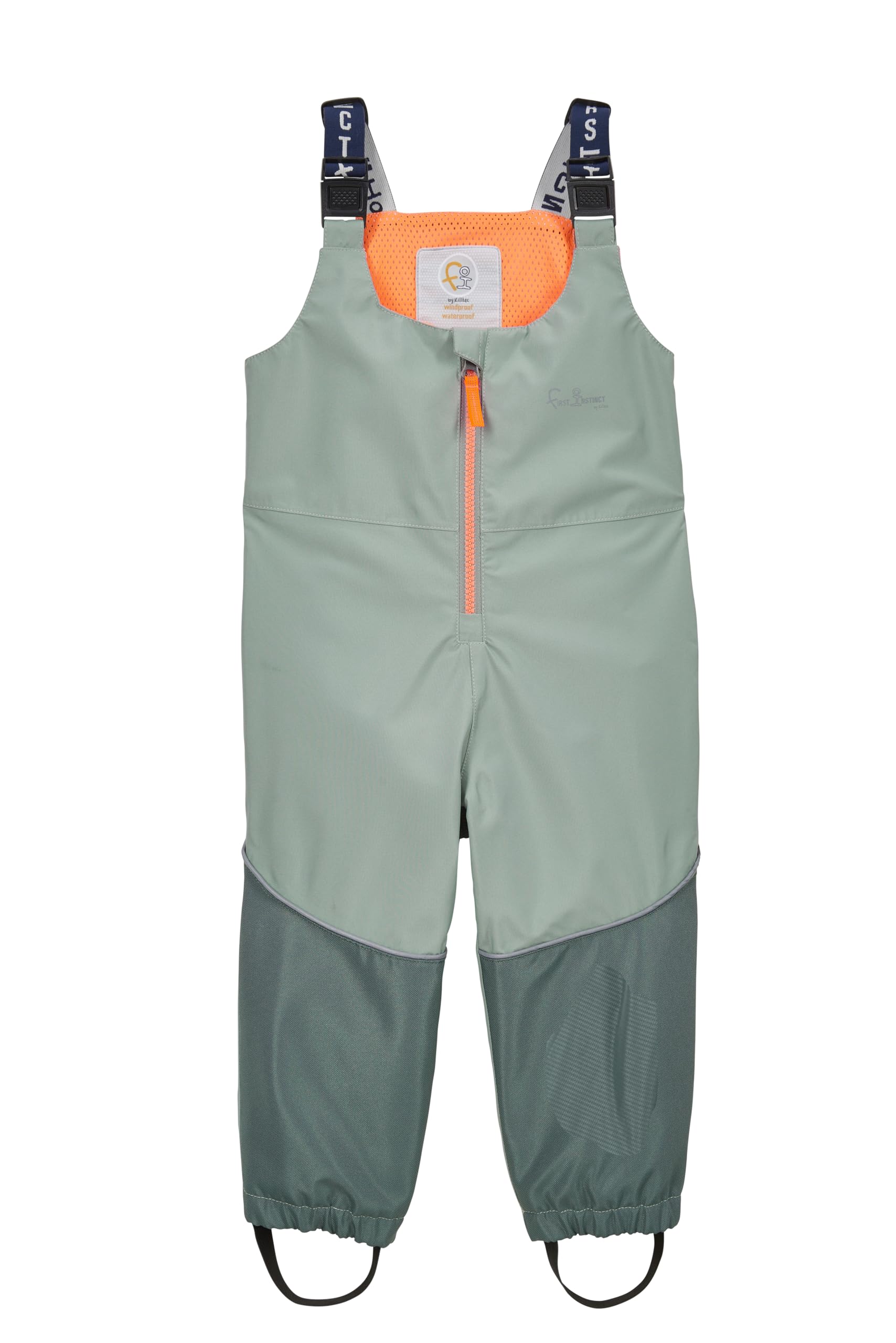 First Instinct by killtec Kinder Matschhose/Regenhose wasserdicht mit Verstärkungen an Knien und Po FIOS 15 MNS PNTS