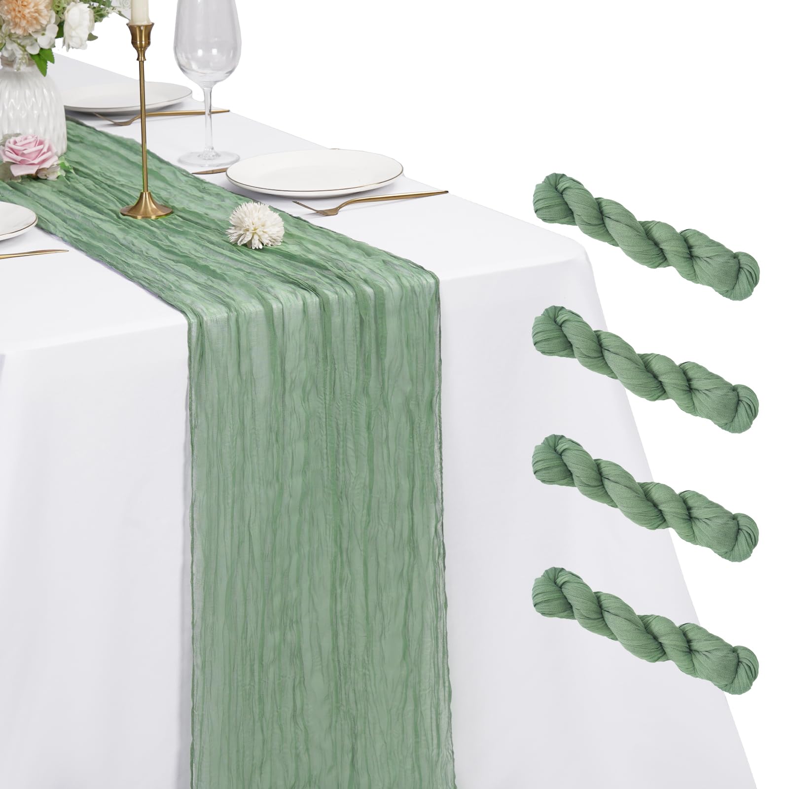 lot de 4 chemins de table en étamine