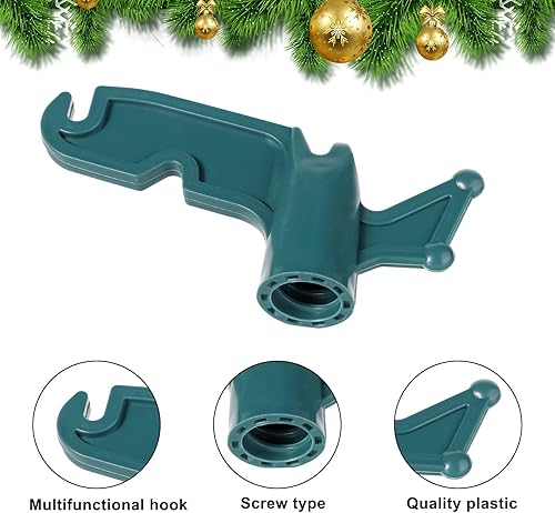 Miniatura 3 de 2 ganchos multiusos de plástico para atornillar, gancho de poste de extensión de 34 pulgadas, se adapta a postes roscados, accesorio de gancho para