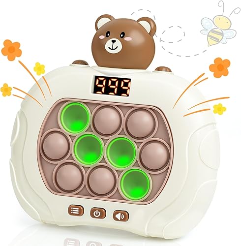 Miniatura 1 de Consola de juegos de burbujas de empuje rápido con pantalla LED, 6 modos de actualización rápida, juguete sensorial regalos divertidos para niños de