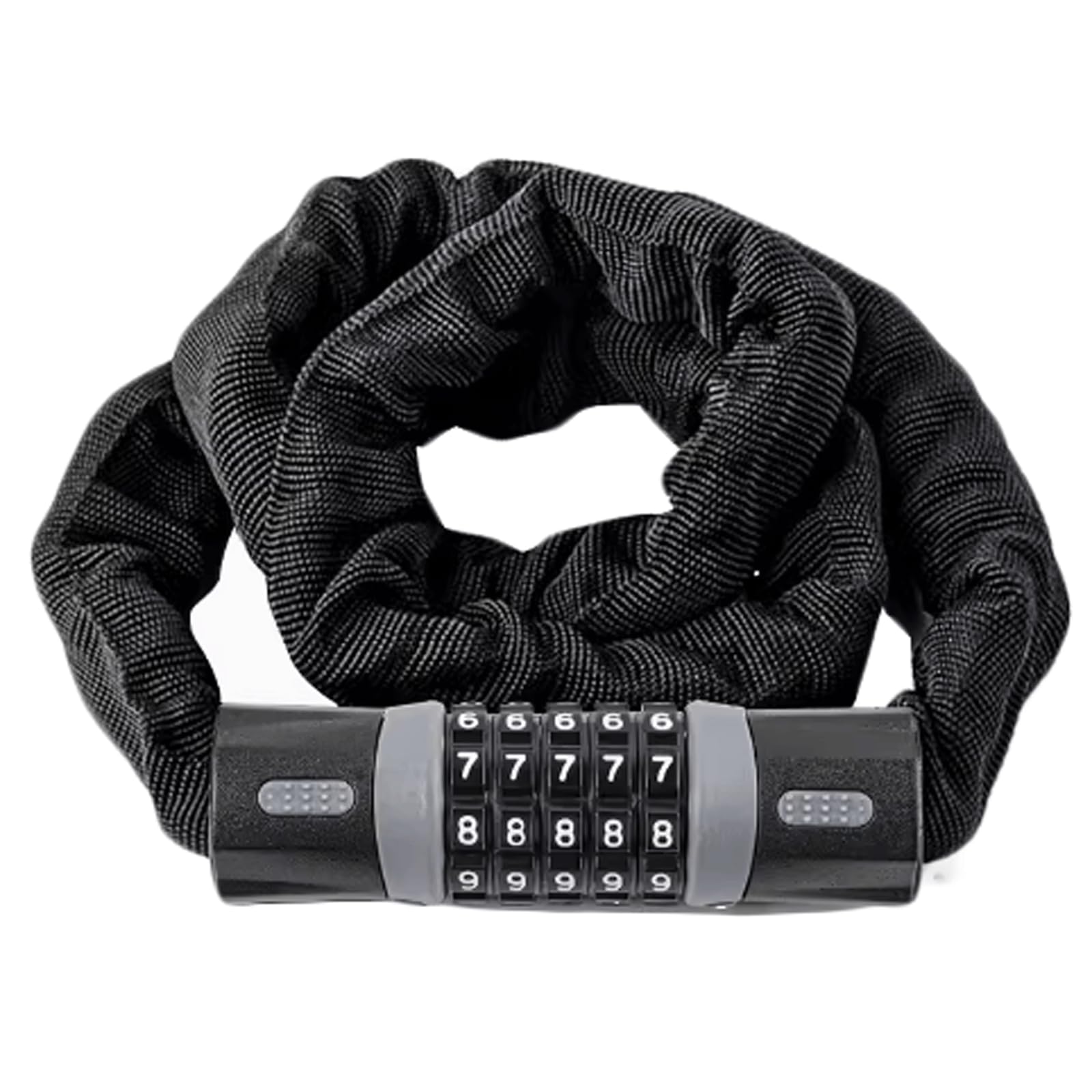 KRILLIQ Bloqueo antirrobo Accesorios portátiles para Bicicleta, candado de Cadena con contraseña antirrobo, candado para Rueda de Motocicleta, Moto de Cross y Scooter Motocicleta