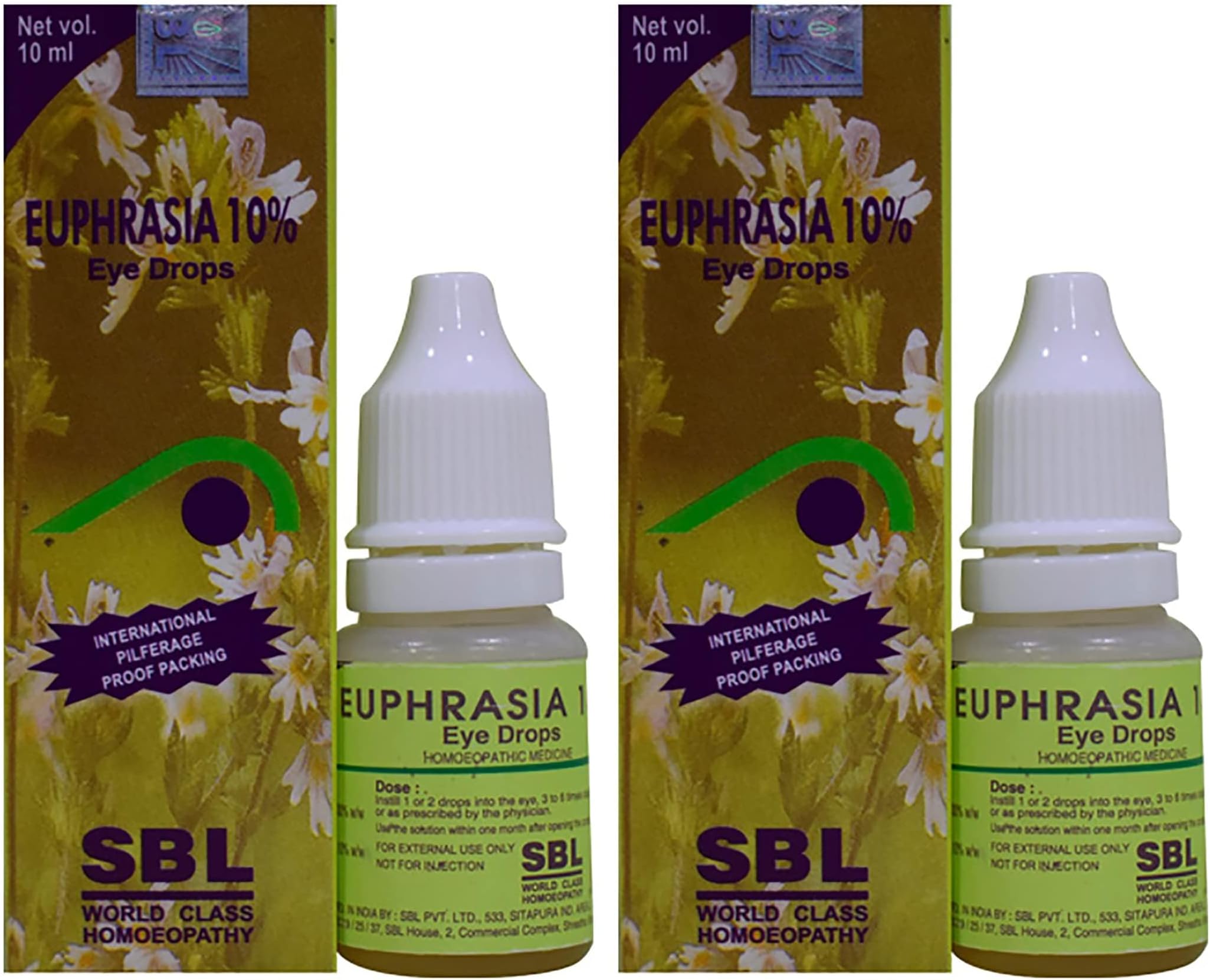 Euphrasia 10% eyedrops Set of 2.