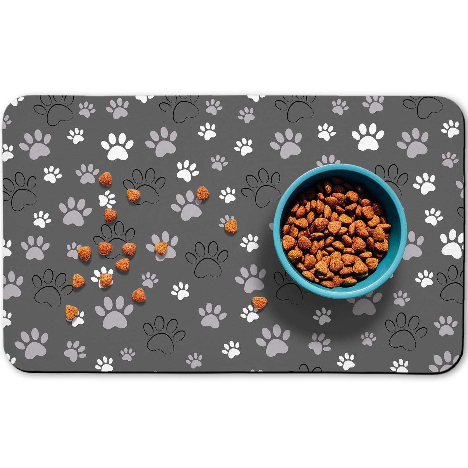 Tapis de nourriture pour chien absorbant protégeant les sols