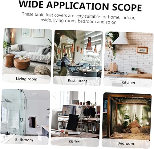 Miniatura 4 de NUOBESTY Breuer Silla Pie Silla Protector de Piso Muebles Almohadillas de Pie Silla Pierna Pie Tapa de Piso Deslizamientos de Piso 40pcs