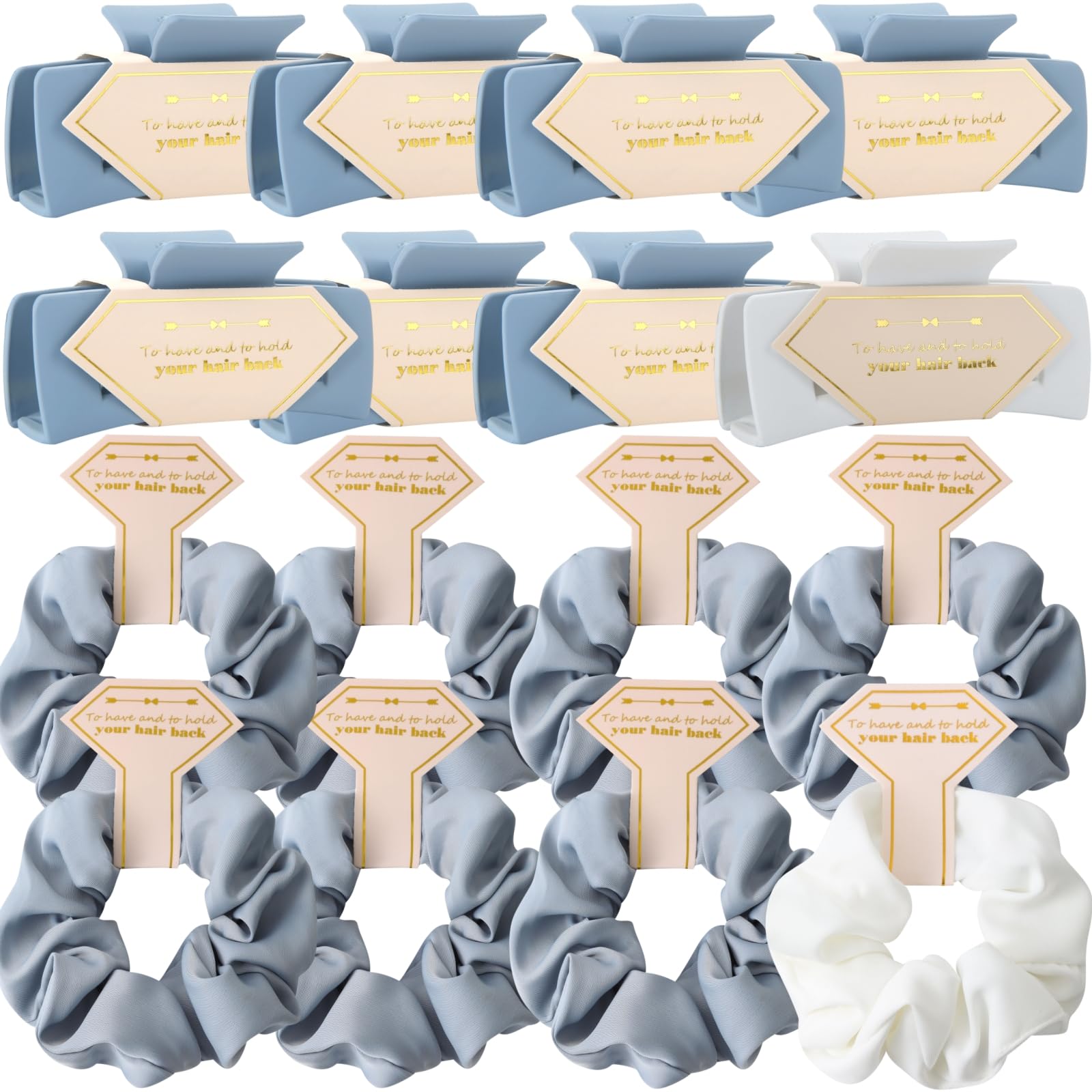 Photo 1 of Tethzeng Bridesmaid Hair Clips & Scrunchies Set (16-Piece)