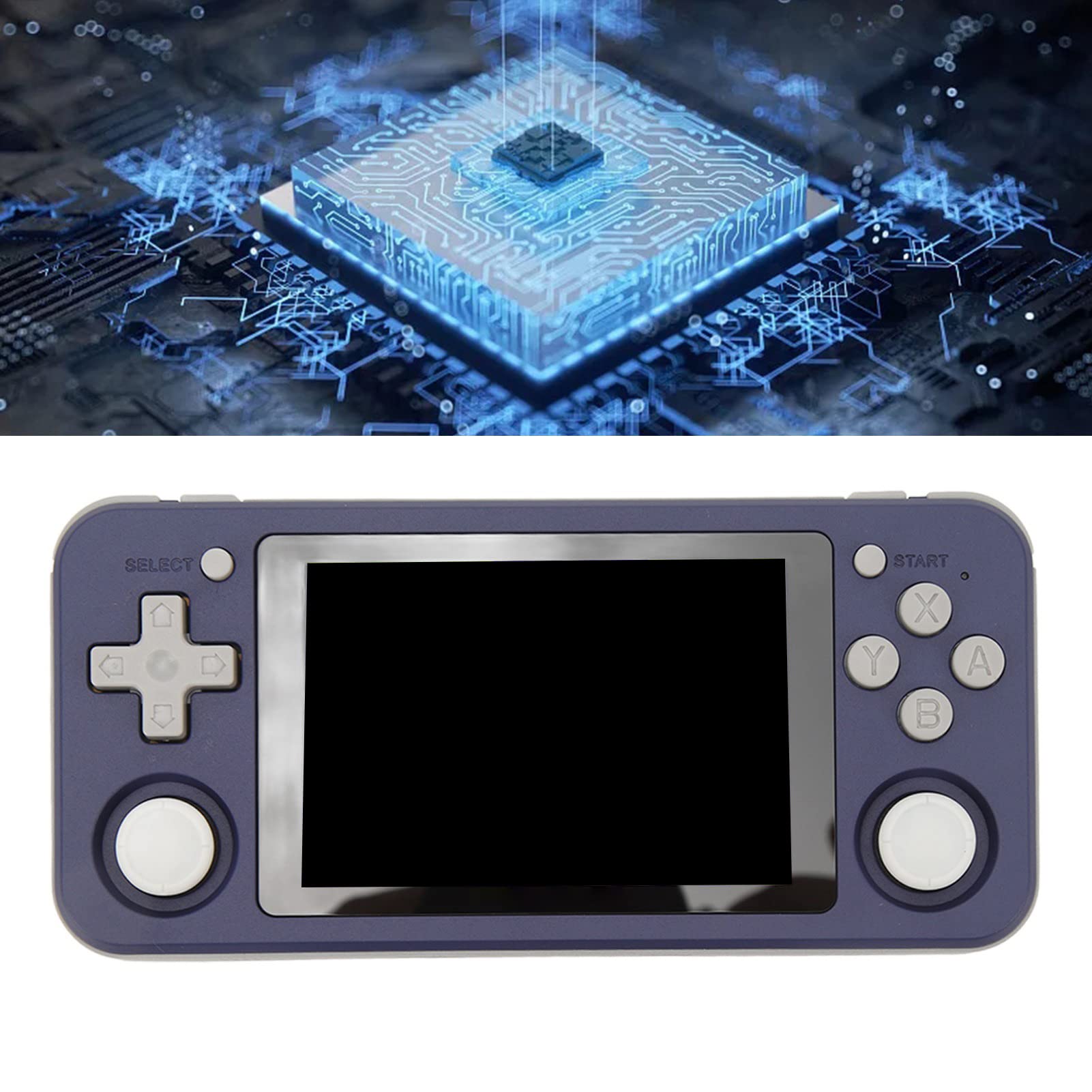 Aramox Console di Gioco Portatile retrò 2 Altoparlante Ad Alta Definizione Vari Giochi Immagine Chiara Macchina da Gioco Portatile Schermo da 3,5 Pollici per il Gioco Domestico (Viola)