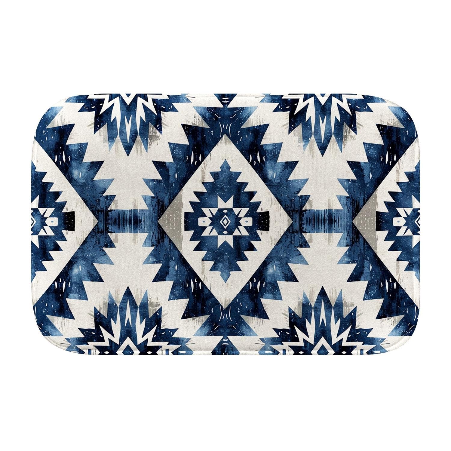 Tapis de bain moderne bohème pour une sortie de douche confortable