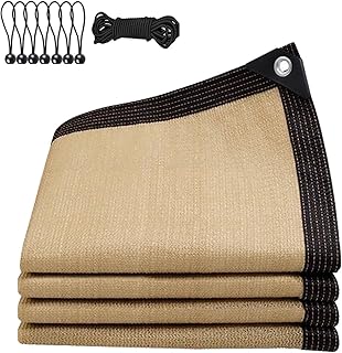 Schattierungsnetz, Sonnenschutznetz 2.5x2m Garten Gewächshaus Schattennetz mit ösen, 90% Shading Rate Uv-Beständiges, Sonnensegel für Garten Außen Pflanze, mit Bindeseil