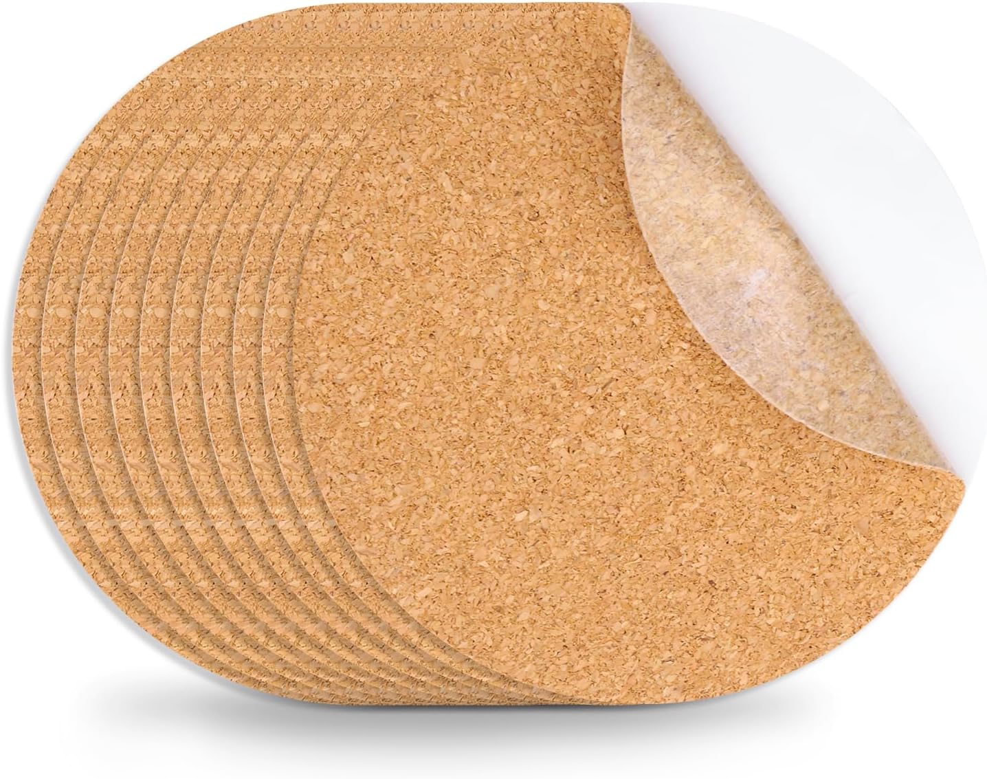 10 PCS Self-Adhesive Cork Sheets, 0.03 Inches Thick Small Board Roll Tiles Fabric Corks for Coasters, Wall, Wedding Party, DIY Crafts Decorations (11.69×8.26 Inches) (11.8 X 24 in)