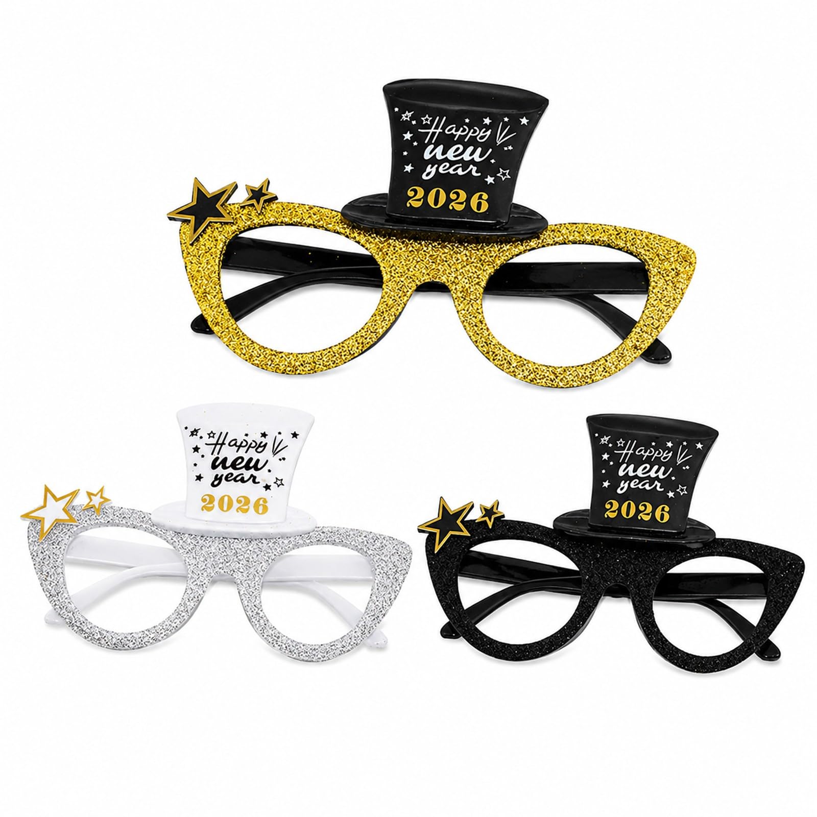 Lunettes de soleil fête Nouvel An 2026 pour animation originale de photomaton de réveillon - 7